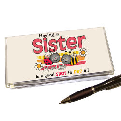 Good Spot To Be In Sisters Personalized Checkbook Cover